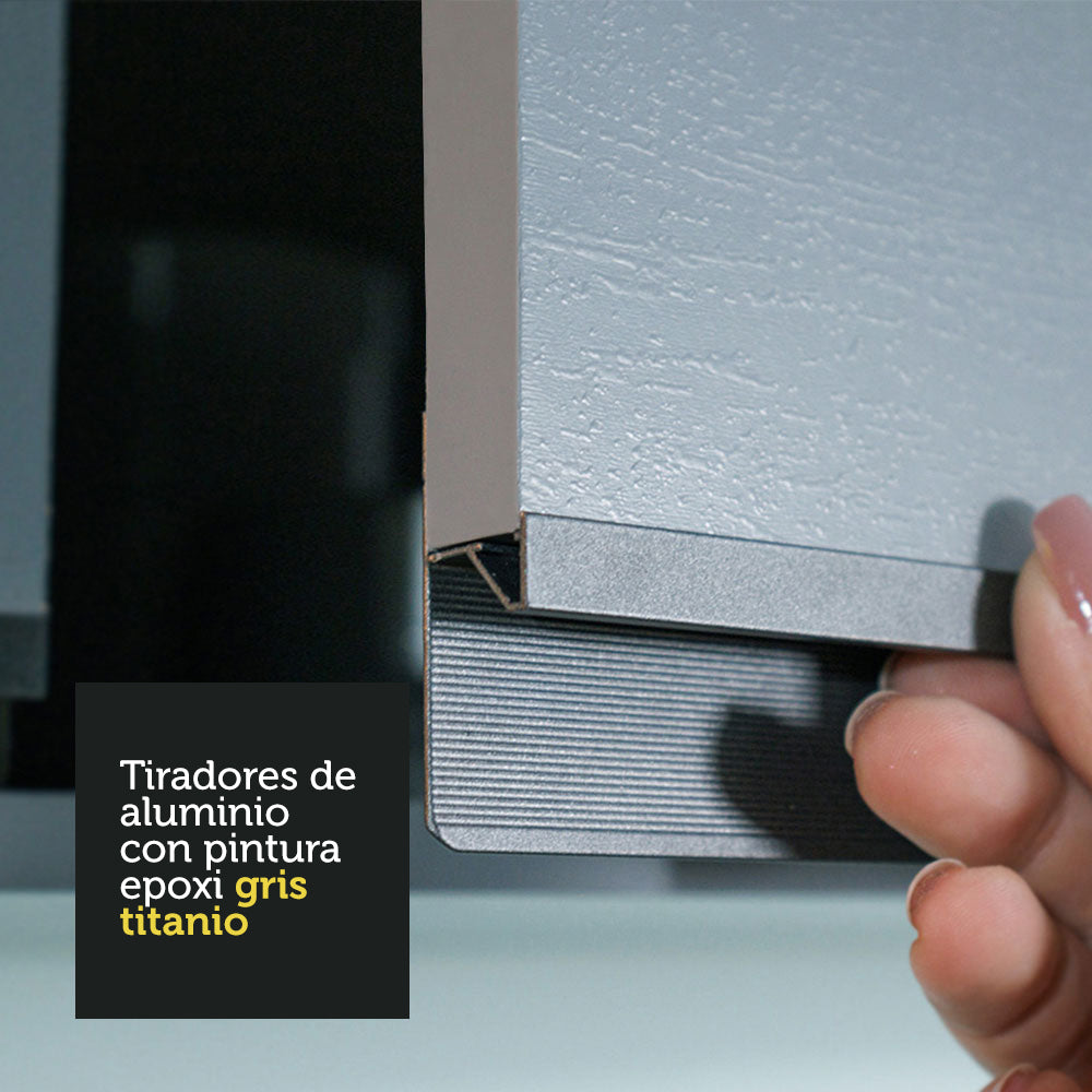Bajo Mesada Cocina 120 cm 1 Cajón 3 Puertas Gris Nice Madesa - Image 5