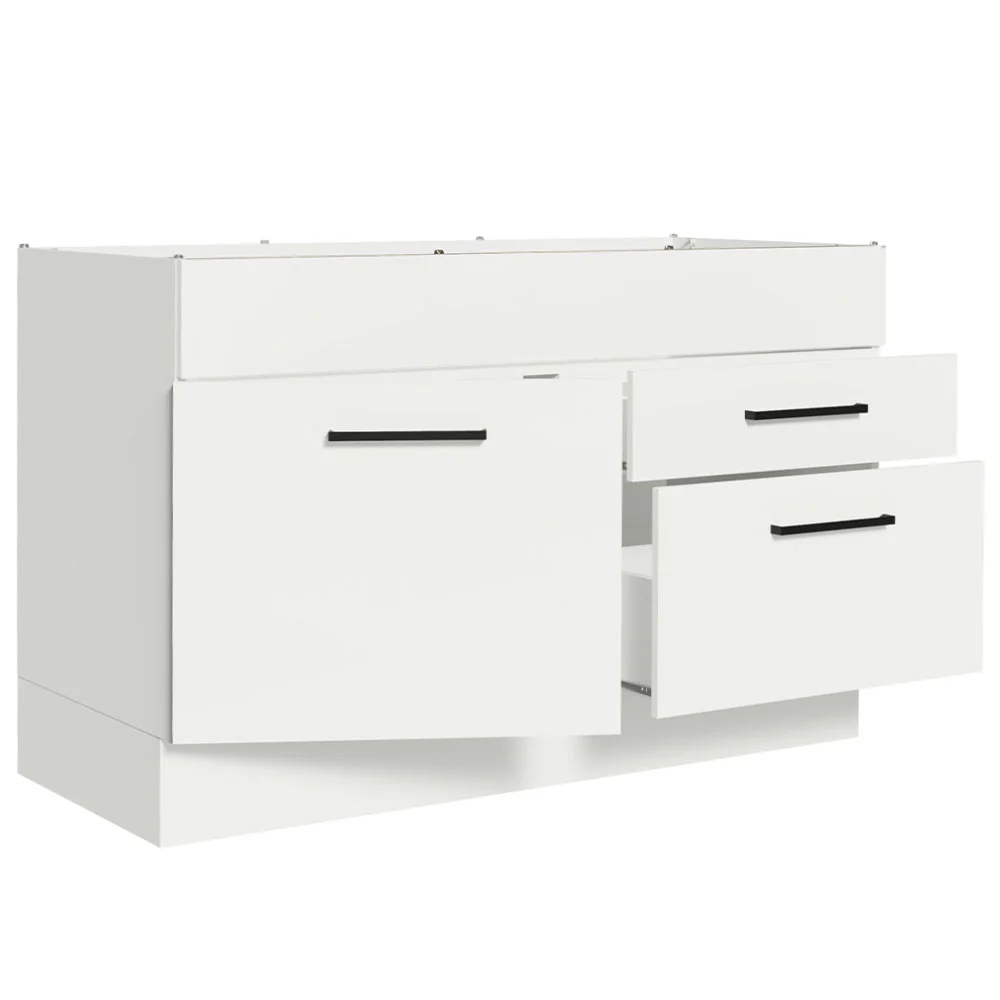 Bajo Mesada Cocina 120 cm x 60 cm, 2 Cajones 1 Puerta Agata Blanco - Image 5