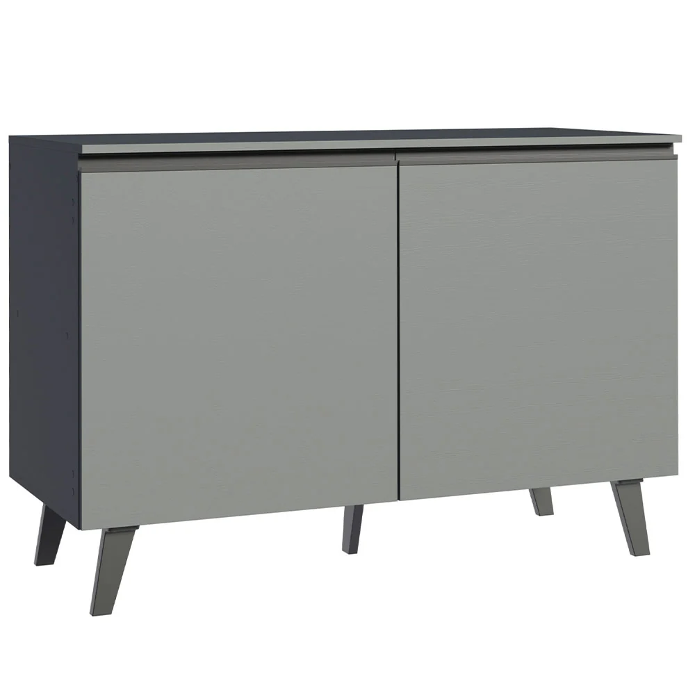 Bajo Mesada Cocina 120 cm 2 Puertas Gris Nice Madesa