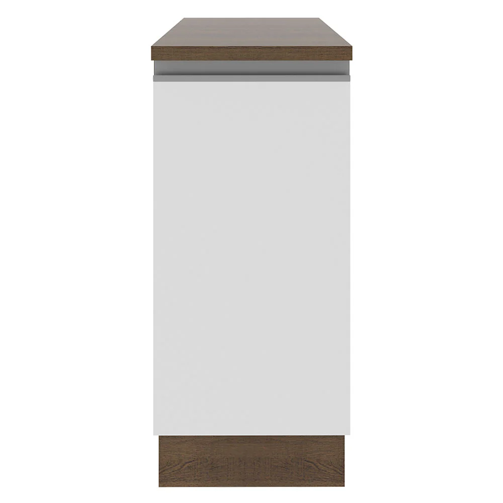 Bajo Mesada 35 cm 1 Puerta (Con Mesada) Marrón/Blanco Glamy Madesa - Image 3