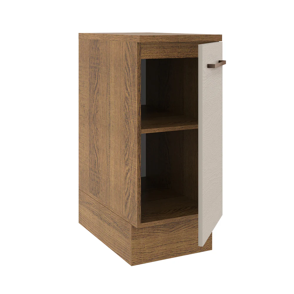 Bajo Mesada 35 cm 1 Puerta Marrón/Crema Agata - Image 4
