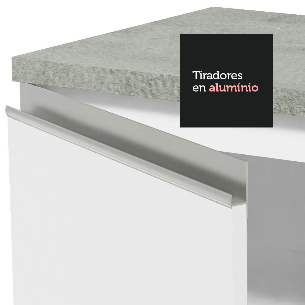 Bajo Mesada 40 cm 1 Puerta Glamy Blanco - Image 6