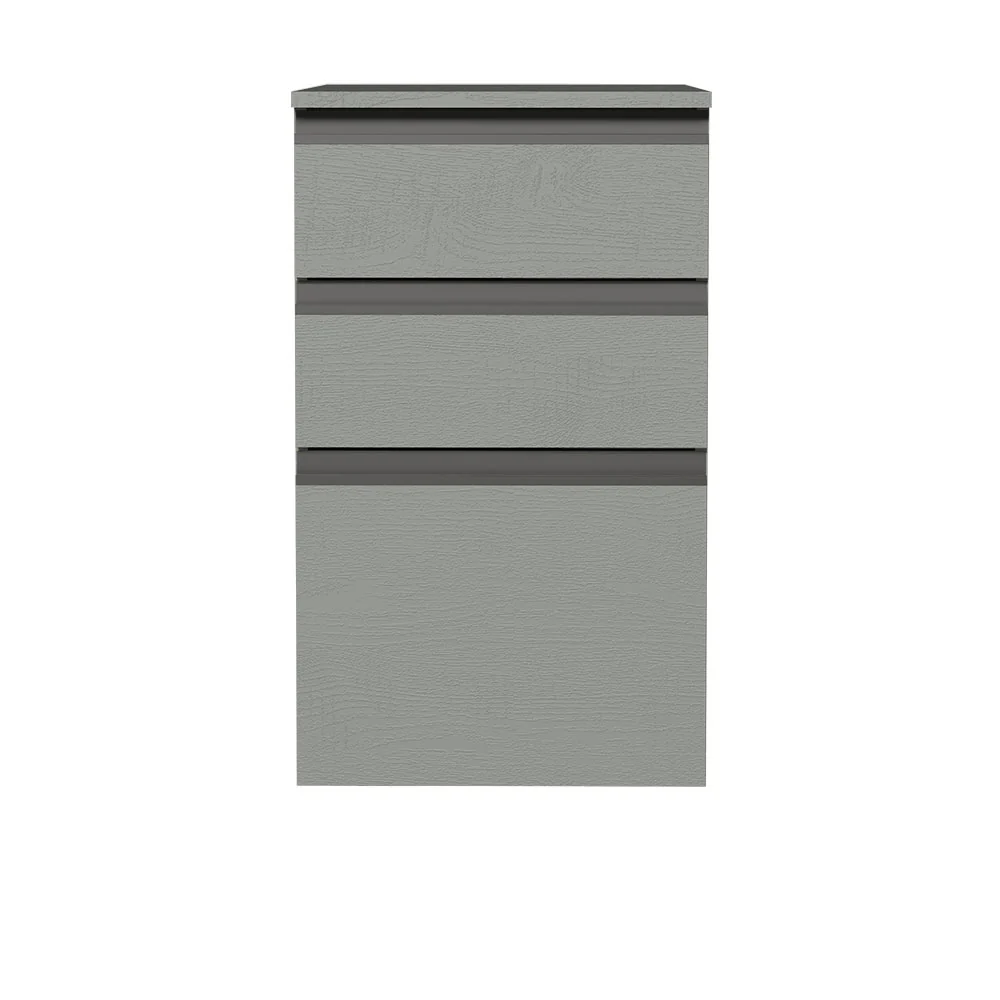 Bajo Mesada 40 cm 3 Cajones Sin Patas Nice Gris - Image 5