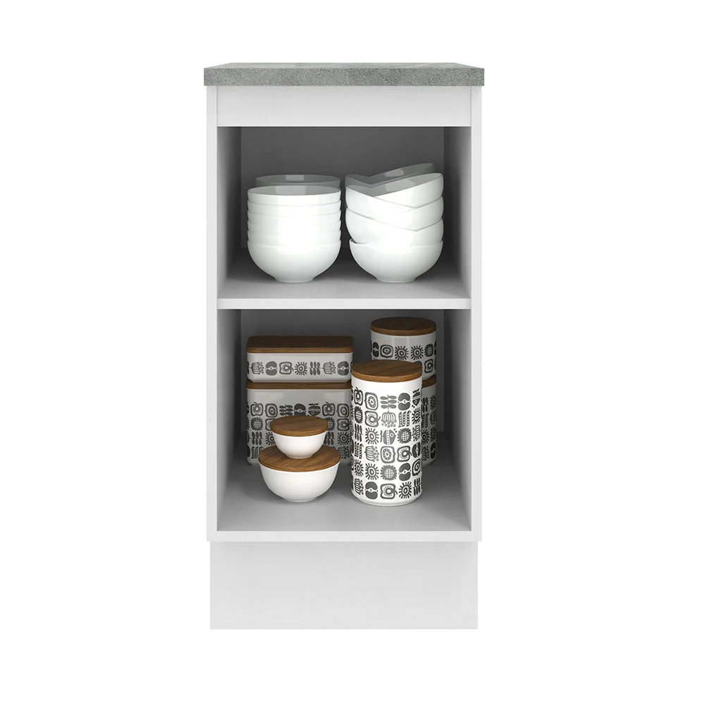 Bajo Mesada 40 cm x 60 cm, 1 Puerta Agata Blanco/Crema - Image 6