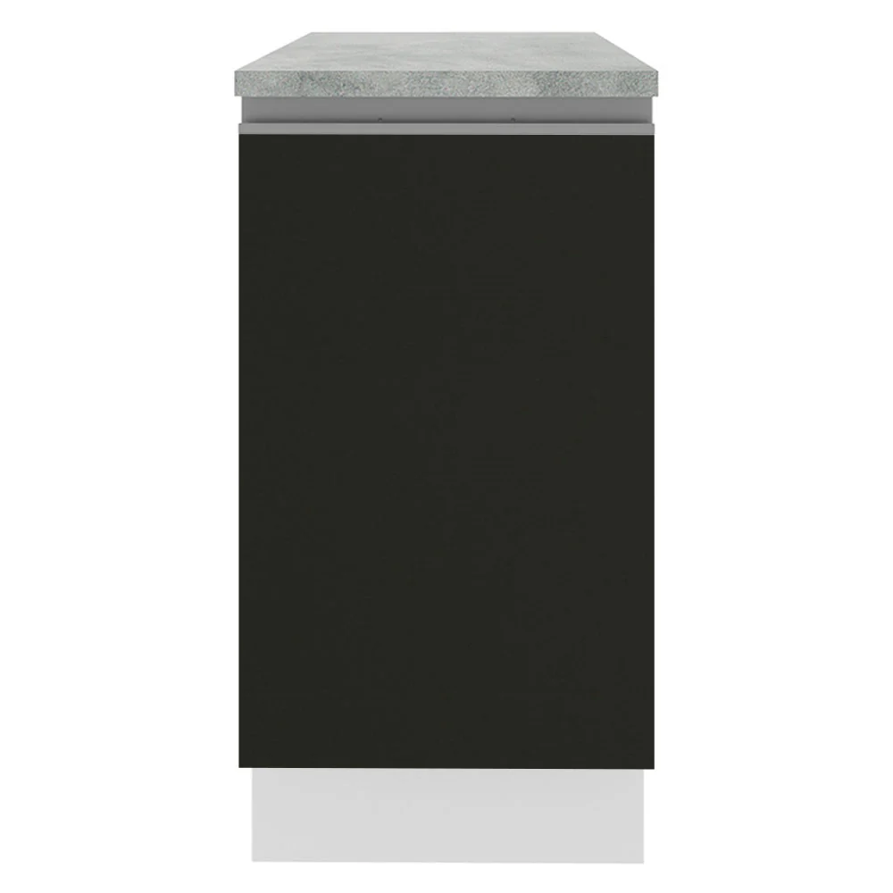 Bajo Mesada 40 cm x 60 cm, Sin cajones 1 Puerta Glamy Blanco/Negro - Image 6