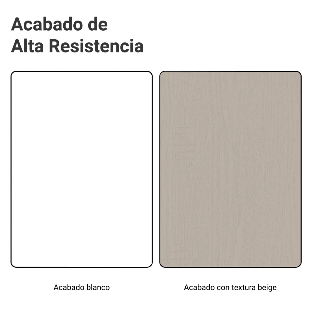 Bajo Mesada 50 x 60cm 1 Puerta (Sin Mesada) Ágata Blanco/Crema - Image 9