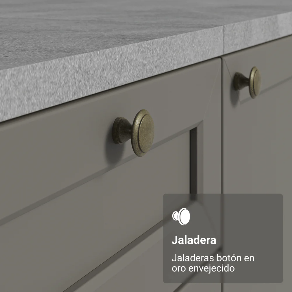 Bajo Mesada 50 x 60cm 1 Puerta (Sin Mesada) Blanco/Gris Vik - Image 6