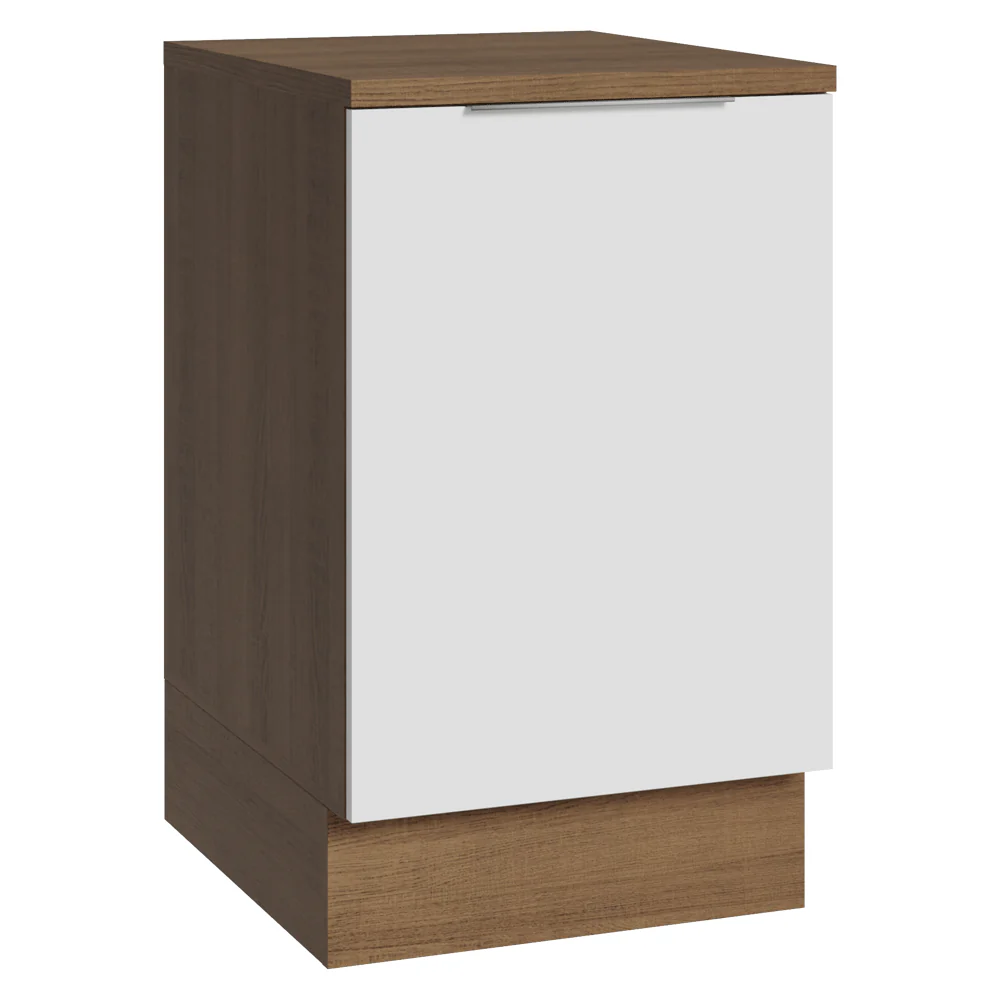Bajo Mesada 50cm 1 puerta Marrón/Blanco Stella Madesa