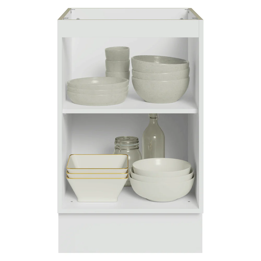 Bajo Mesada 50cm X 60 cm, 1 Puerta (Sin Mesada) Blanco/Gris Lux Madesa - Image 5