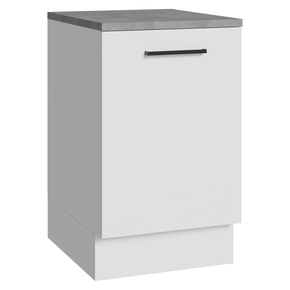 Bajo Mesada 50x60cm 1 Puerta (con mesada) Ágata Blanco