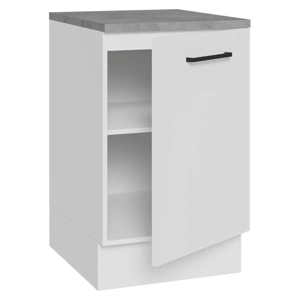Bajo Mesada 50x60cm 1 Puerta (con mesada) Ágata Blanco - Image 5
