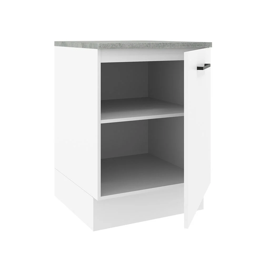 Bajo Mesada 60 cm 1 Puerta Agata Blanco - Image 7