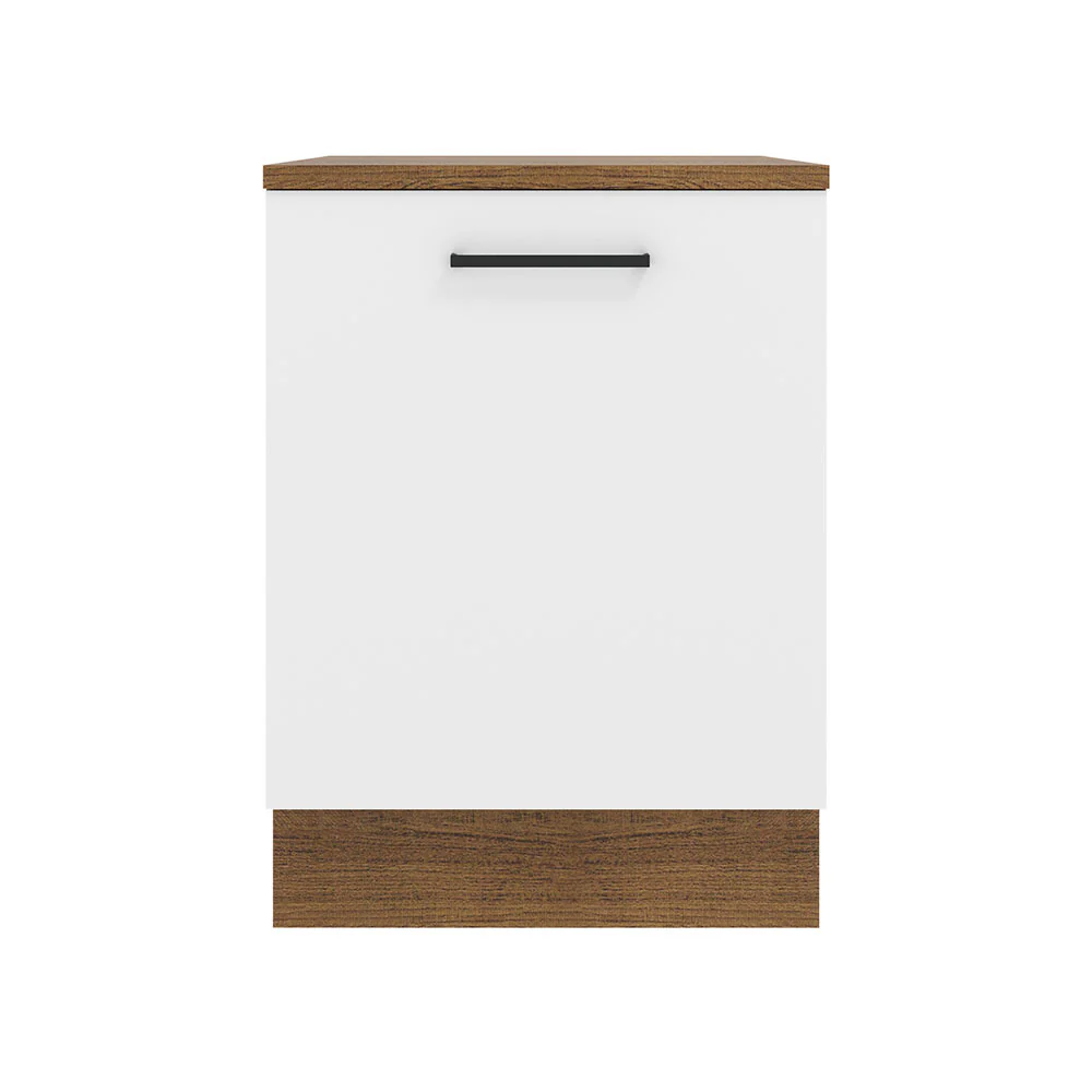 Bajo Mesada 60 cm 1 Puerta Agata Marrón/Blanco - Image 7
