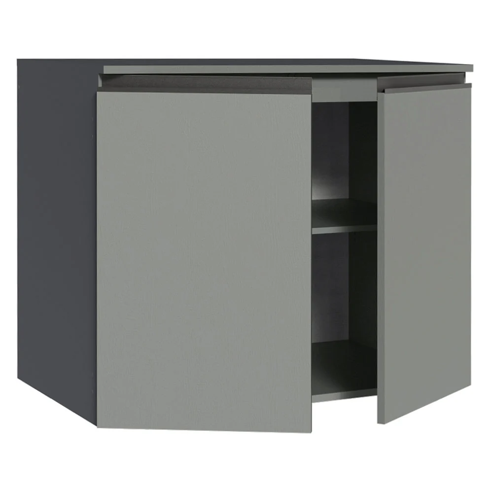Bajo Mesada 80 cm 2 Puertas Sin Patas Nice Gris - Image 7