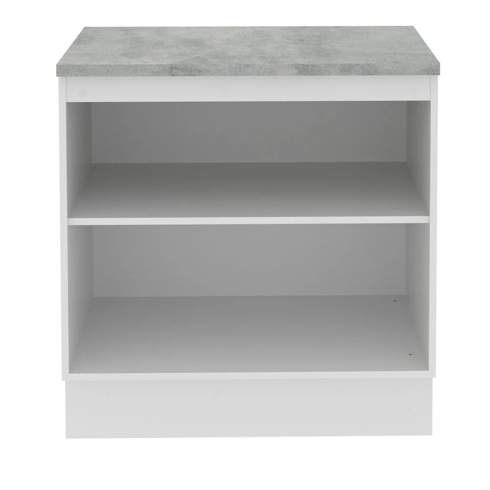 Bajo Mesada 80 cm Sin cajones 2 Puertas Stella Blanco - Image 8