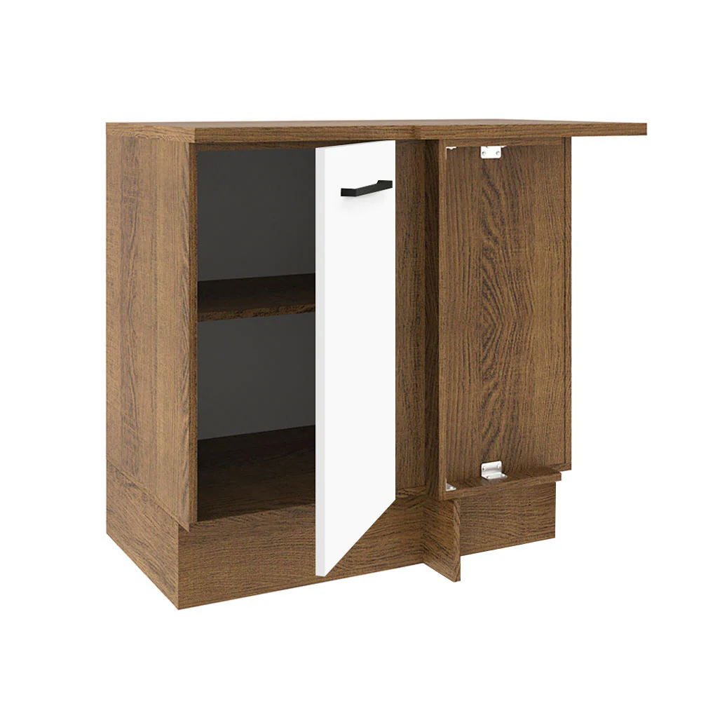 Bajo Mesada 94 cm Sin cajones 1 Puerta Agata Marrón/Blanco - Image 8