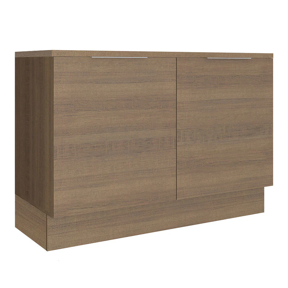 Bajo Mesada Cocina 120 x 60 cm 2 Puertas (Con Mesada) Marrón Stella Madesa