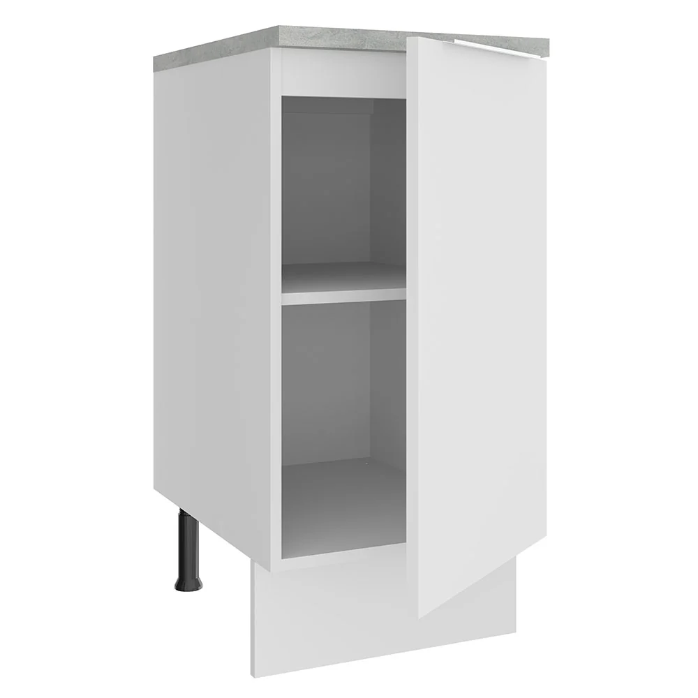 Bajo Mesada Cocina 35 x 60 cm 1 Puerta (Con Mesada) Blanco Stella Madesa - Image 6