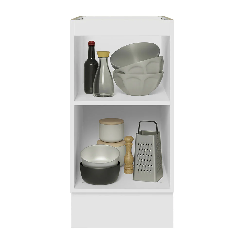 Bajo Mesada Cocina 40 x 60 cm 1 Puerta (Sin Mesada) Blanco Glamy Madesa - Image 4