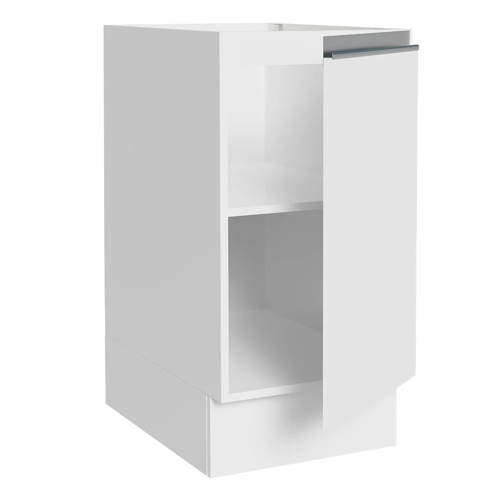 Bajo Mesada Cocina 40 x 60 cm 1 Puerta (Sin Mesada) Blanco Glamy Madesa - Image 7