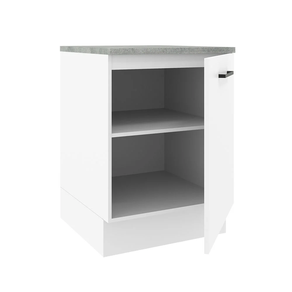Bajo Mesada Cocina 60 x 60 cm 1 Puerta (Con Mesada) Blanco Agata Madesa - Image 6