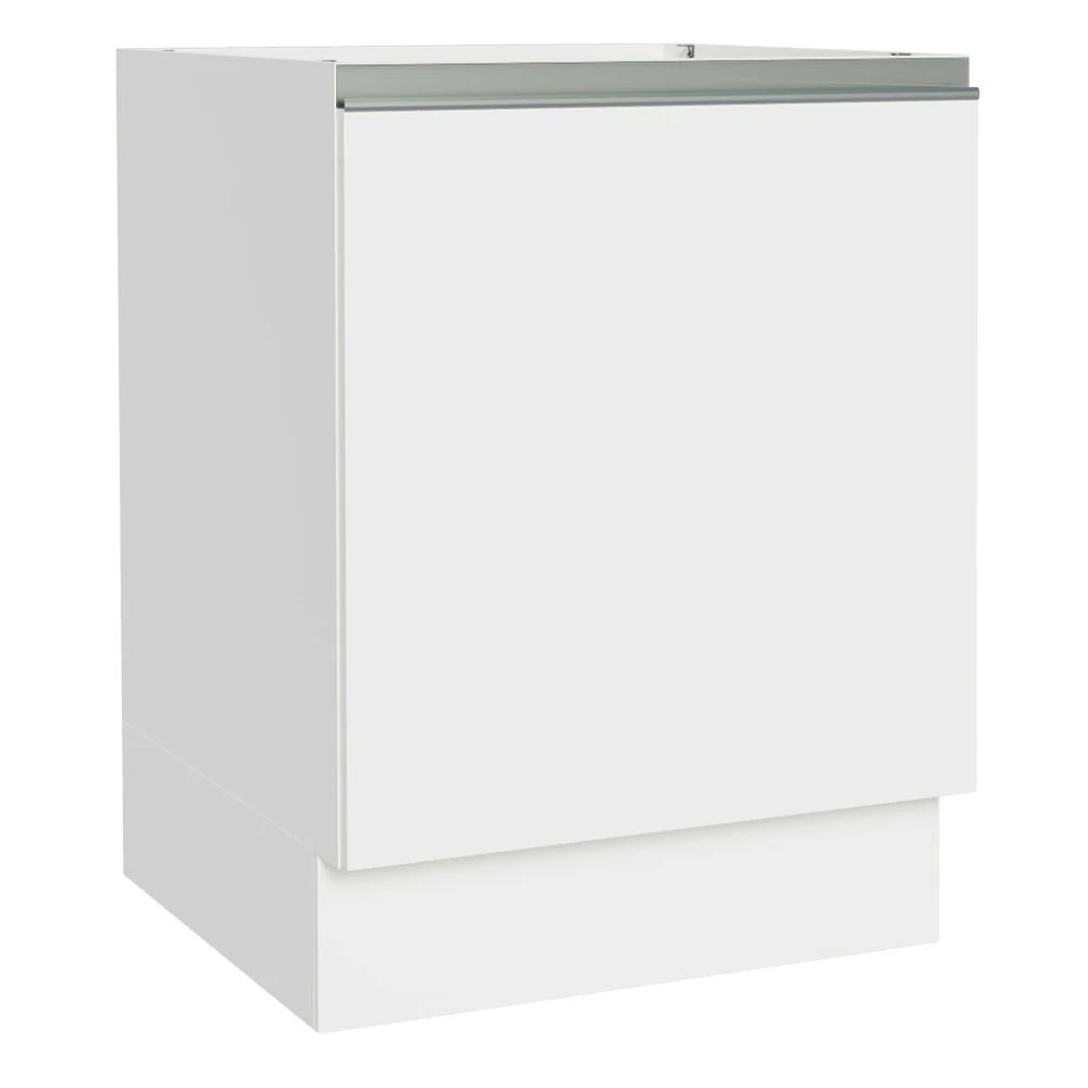 Bajo Mesada Cocina 60 x 60 cm 1 Puerta (Sin Mesada) Blanco Glamy Madesa