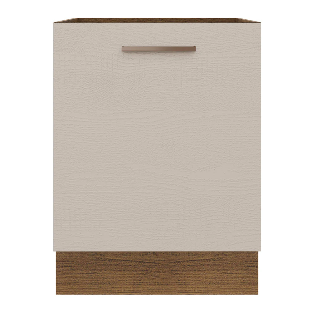 Bajo Mesada Cocina 60 x 60 cm 1 Puerta (Sin Mesada) Marrón/Crema Agata Madesa - Image 7