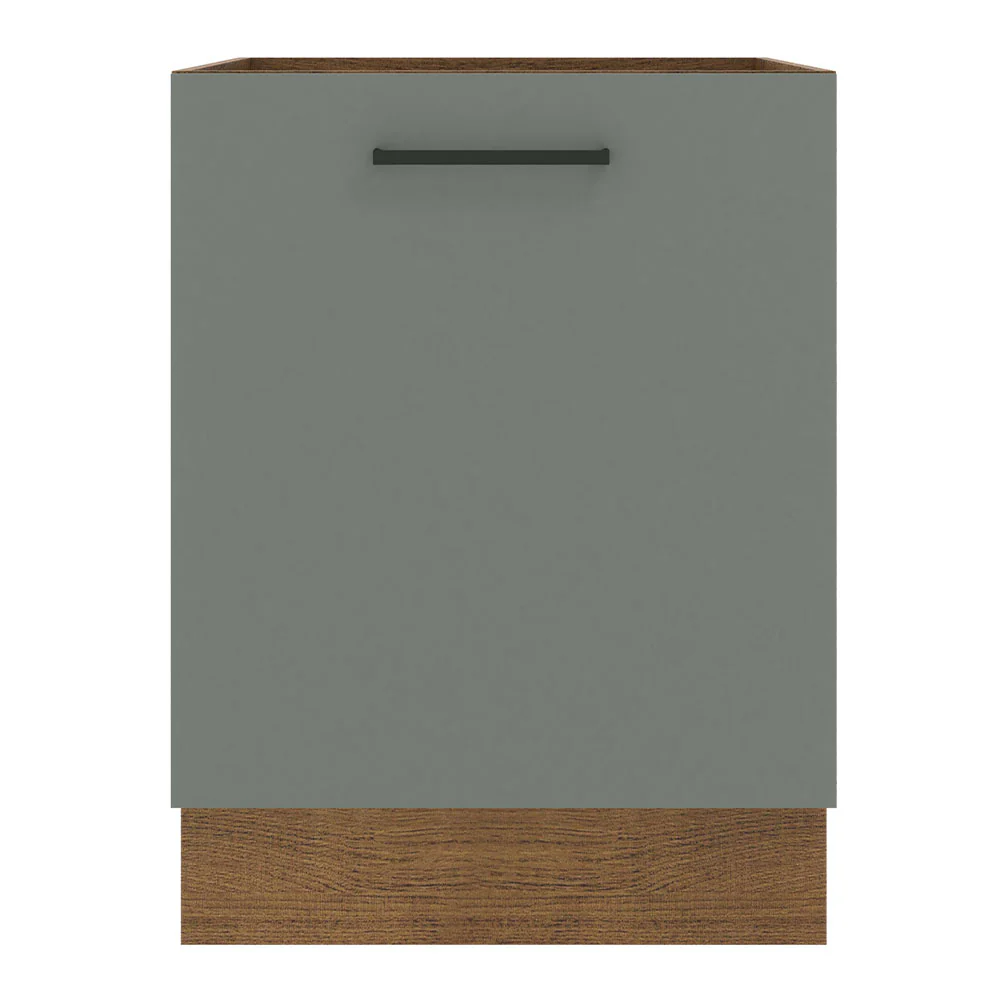 Bajo Mesada Cocina 60 x 60 cm 1 Puerta (Sin Mesada) Marrón/Gris Agata Madesa - Image 7