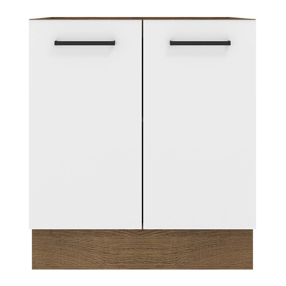 Bajo Mesada Cocina 70 x 60 cm 2 Puertas (Sin Mesada) Marrón/Blanco Agata Madesa - Image 7
