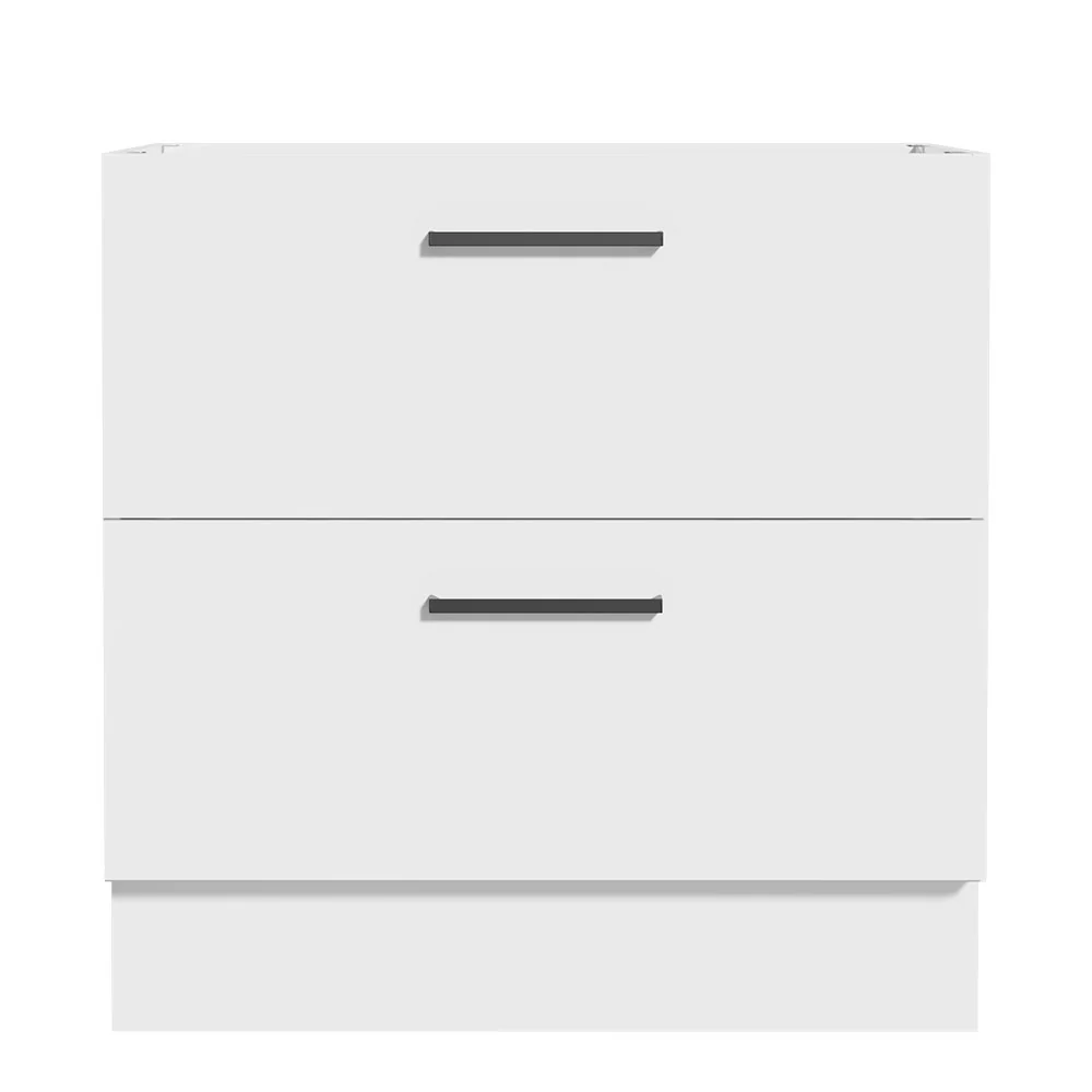 Bajo Mesada Cocina 80 x 60 cm 2 Cajones (Sin Mesada) Blanco Agata Madesa - Image 7