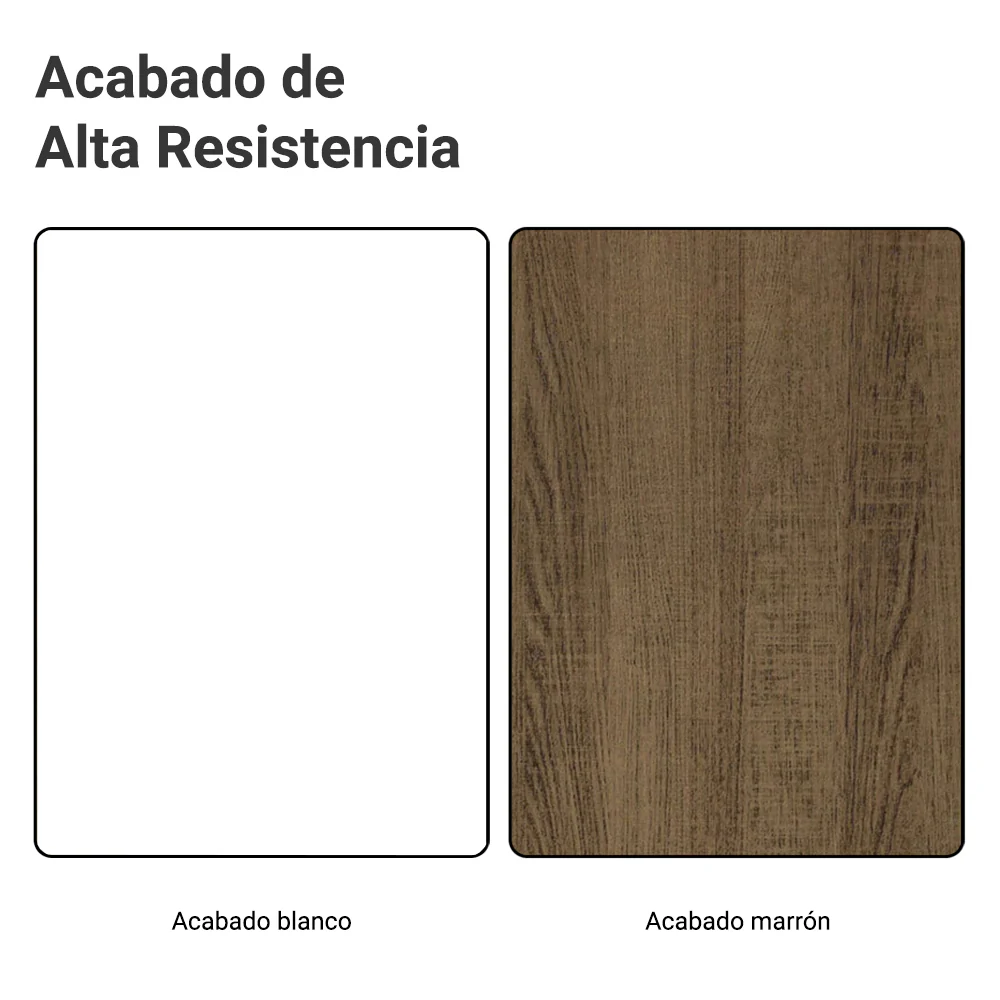 Bajo Mesada Cocina Esquinera 1 Puerta 60 cm Profundidad (Con Mesada) Blanco/Marrón Stella Madesa - Image 9