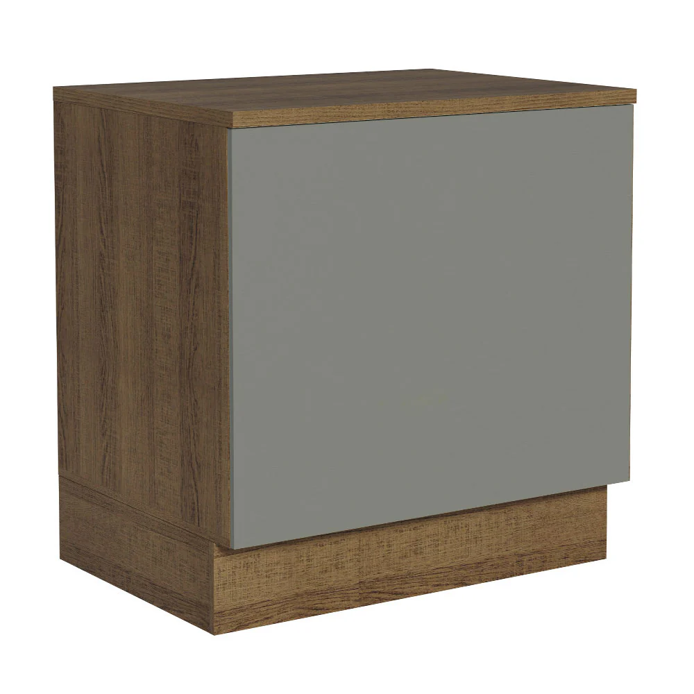 Bajo Mesada Cocina para Horno Empotrado 80 x 60 cm con Mesada Marrón/Gris Agata Madesa - Image 5