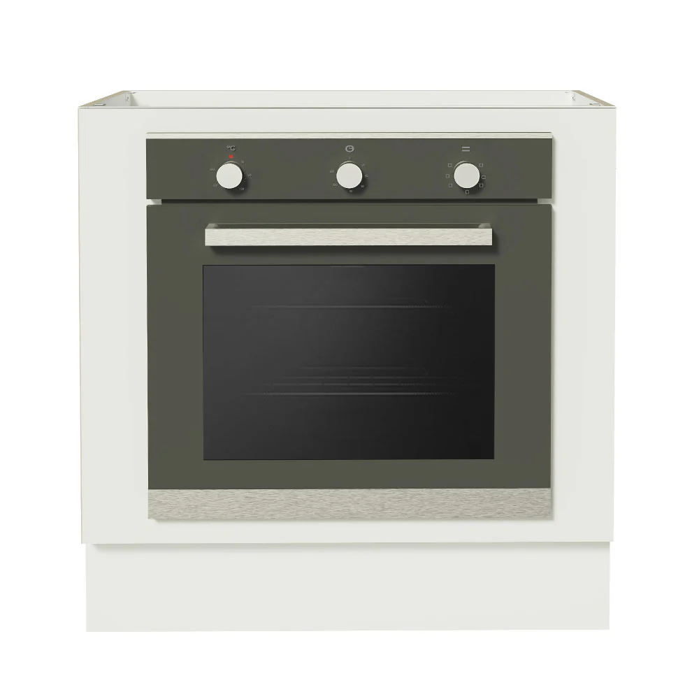 Bajo Mesada Cocina para Horno Empotrado 80 x 60 cm Sin Mesada Blanco Agata, Glamy, Lux, Stella Madesa - Image 6