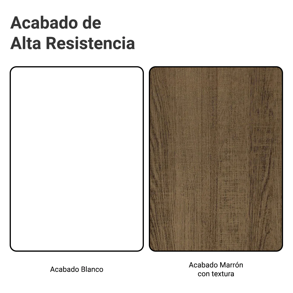 Bajo Mesada Cocina para Horno Empotrado 80 x 60 cm Sin Mesada Blanco/Marrón Glamy, Stella Madesa - Image 8