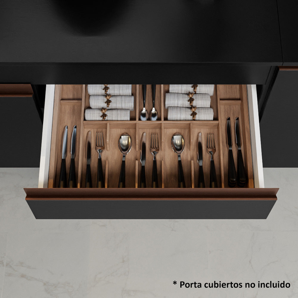 Combo completo de Cocina 235cm Negro Reims Madesa 02 - Image 11
