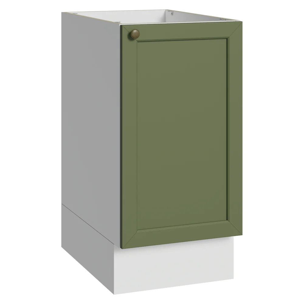 Bajo Mesada de Cocina 40 x 60 cm 1 Puerta (Sin Mesada) Blanco/Verde Vik Madesa