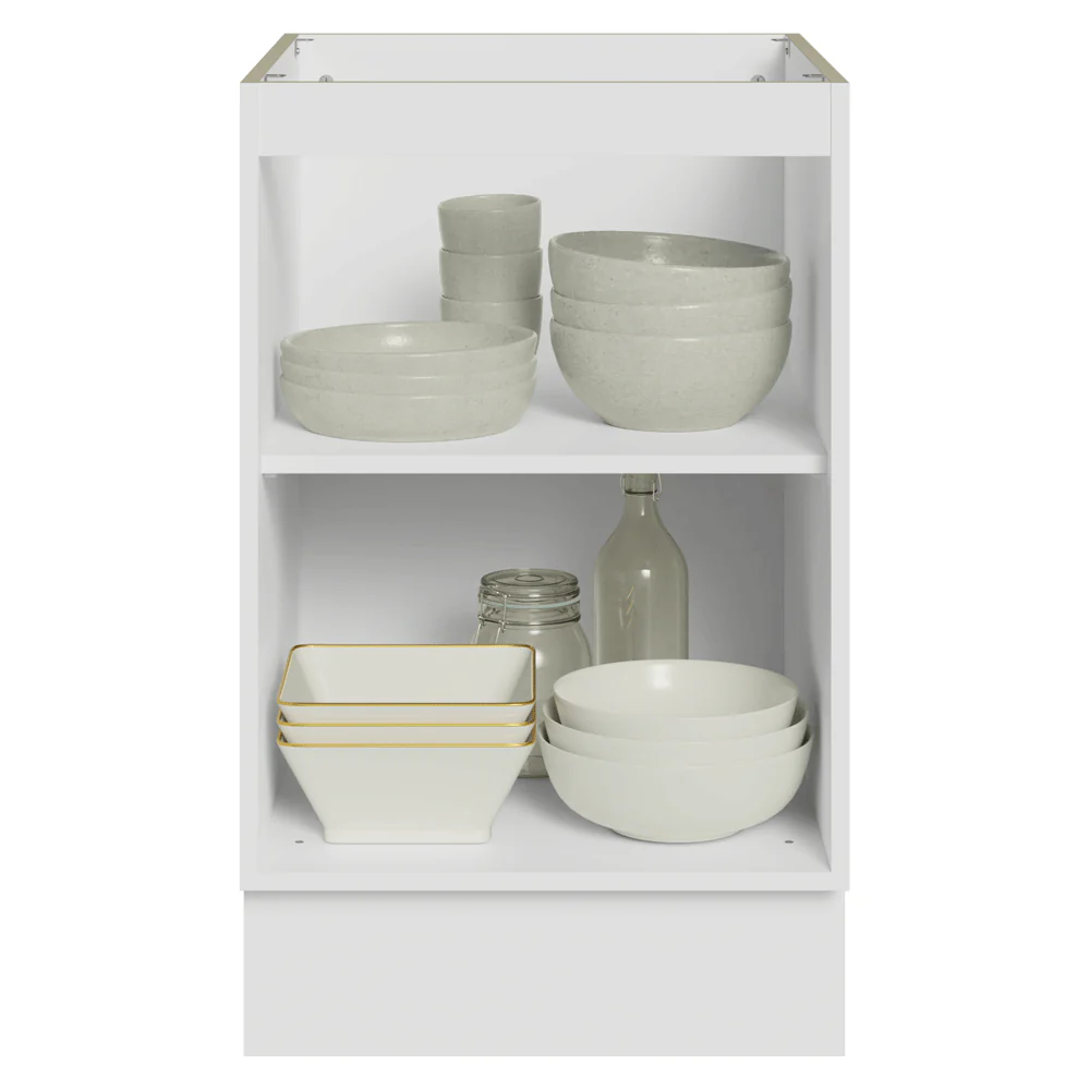 Bajo Mesada de Cocina 50 cm 1 Puerta (Sin Mesada) Blanco/Gris Lux Madesa - Image 6