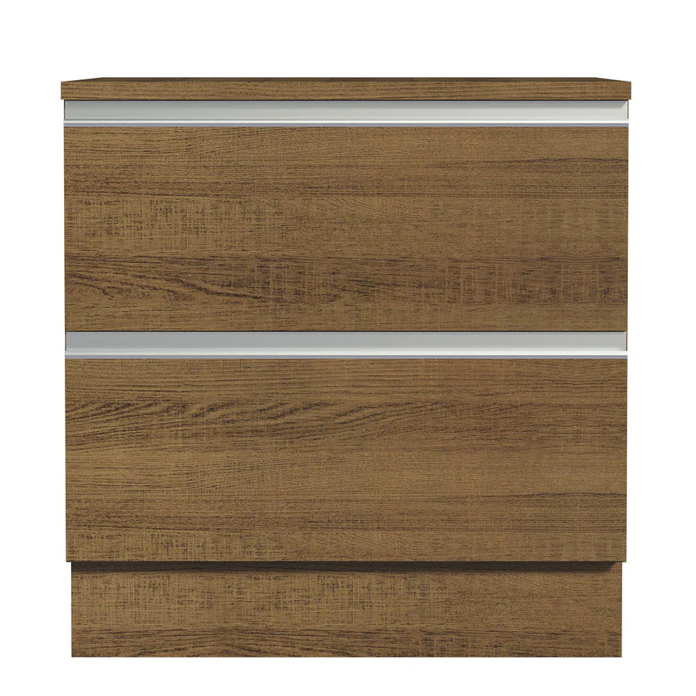 Bajo Mesada de Cocina 80 x 60 cm 2 Cajones (Con Mesada) Marrón Glamy Madesa - Image 7