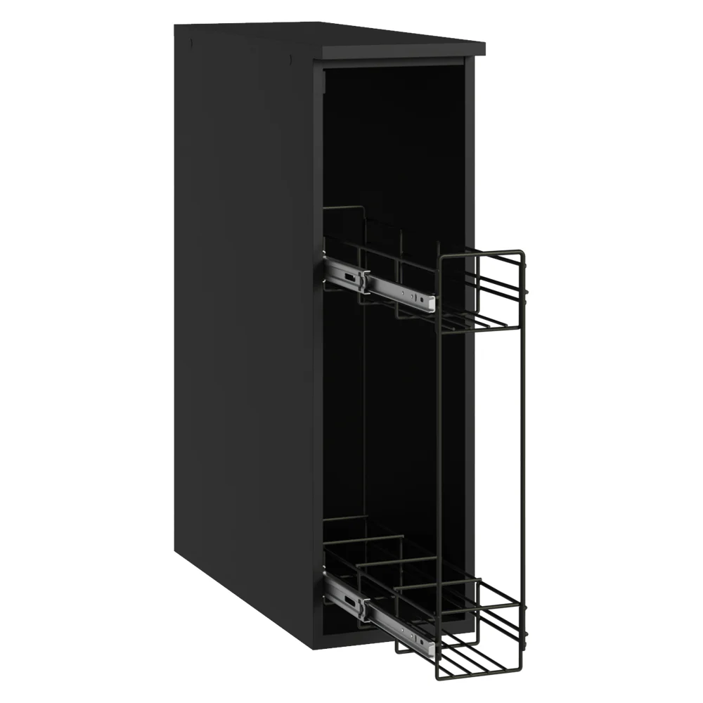 Bajo Mesada Especiero 20 cm Flotante Negro Nice Madesa - Image 6