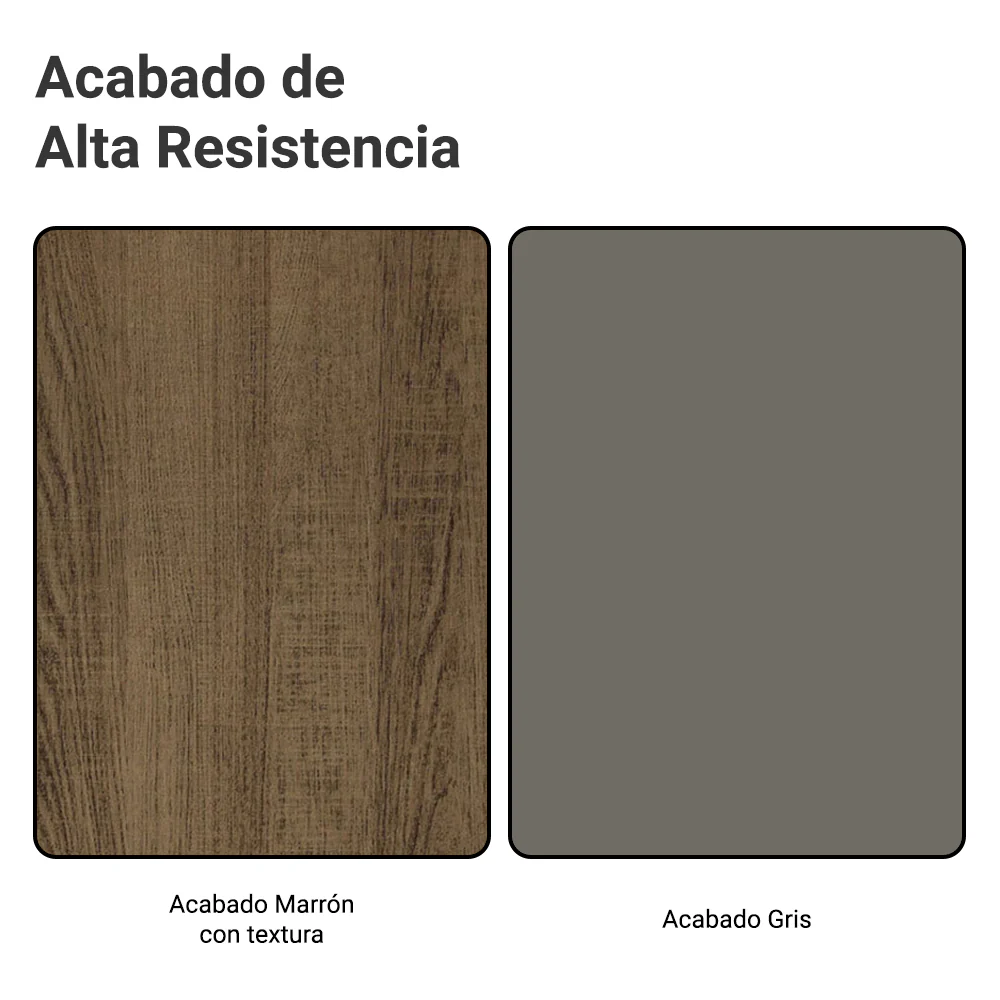 Bajo Mesada Especiero 20x60 cm 1 Puerta (Sin Mesada) Marrón/Grisl Vik - Image 9