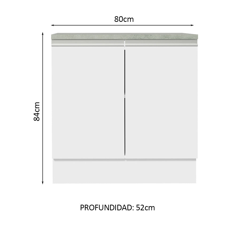 Bajo Mesada Madesa 2 Puertas - 80 Cm - Image 3