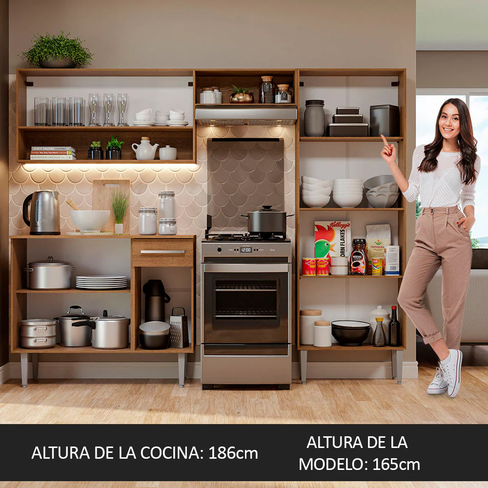 Combo completo de Cocina Madesa Emilly 229cm - Image 5