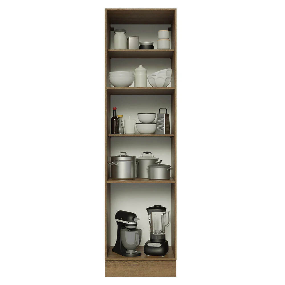 Despensero Organizador Madesa Glamy 60 cm 3 Puertas Marrón/Blanco - Image 5