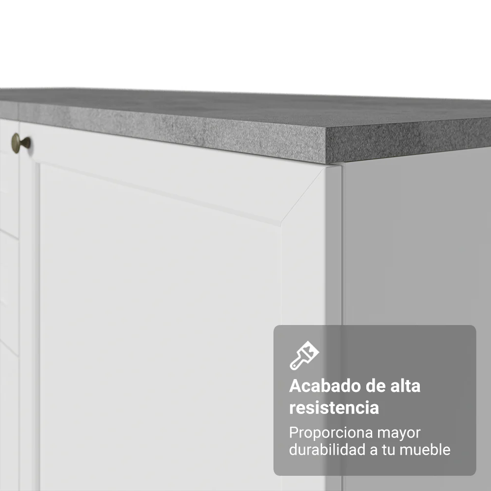 Bajo Mesada Cocina 120 x 60 cm (Sin Mesada) Blanco Vik Madesa - Image 8