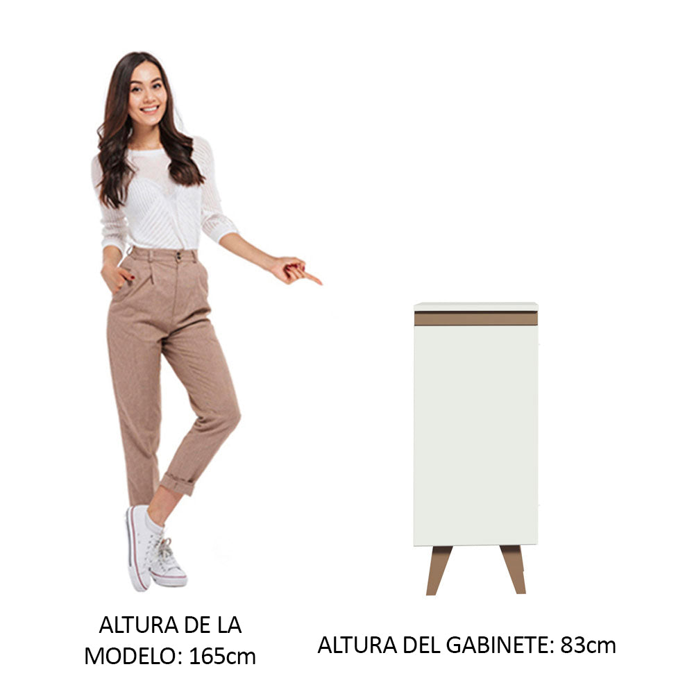 Bajo Mesada Reims 35 cm 1 Puerta Blanco - Image 4