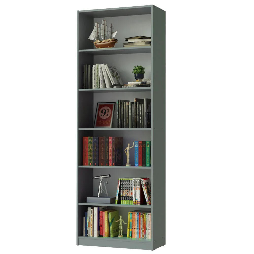Biblioteca Organizador Madesa 6908 con 6 Nichos Gris - Image 3