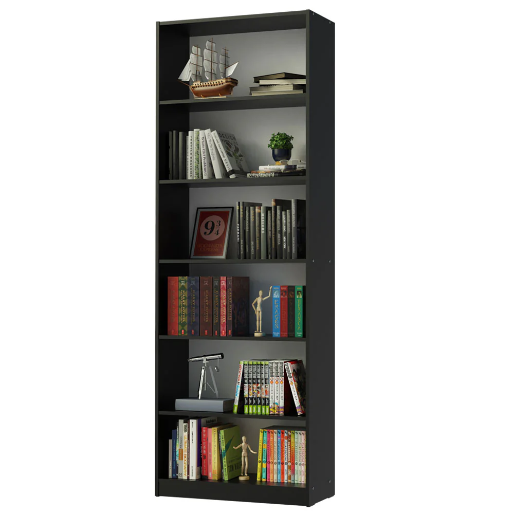 Biblioteca Organizador Madesa 6908 con 6 Nichos Negro - Image 3
