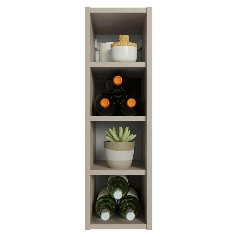 Alacena Porta Botellas 20 cm 4 Nichos Nice Crema - Image 10