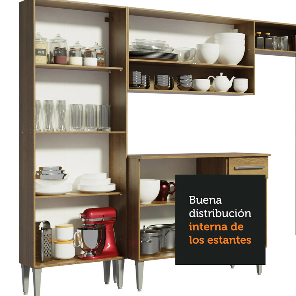 Cocin Compacta 229 cm Emilly Pop Marrón/Gris - Image 5
