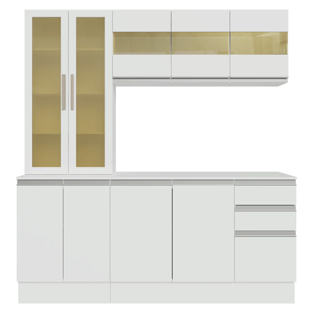 Cocina Compacta 180 cm Smart 100% MDF Blanco 03 - Image 10